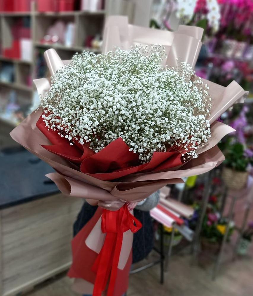 Букет Белые хлопья в Марьянской Букет цветов из: Гипсофила в Марьянской