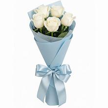 Букет 5 Белых роз Проуд #REPLACE_PRED# Марьянской