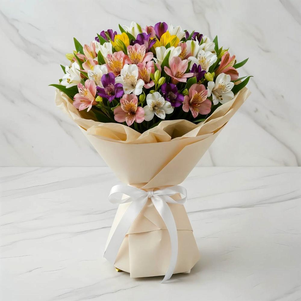 Букет цветов из: Альстромерии в Марьянской