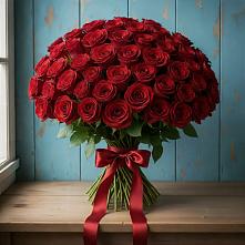Букет Красные розы Блэк Меджик в Марьянской