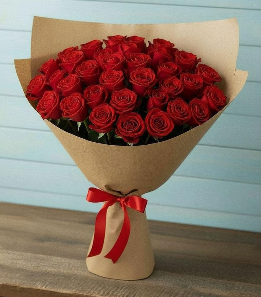 Букет Красные розы Милано в Марьянской