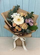 Букет цветов из:  Герберы и Хризантемы в Марьянской