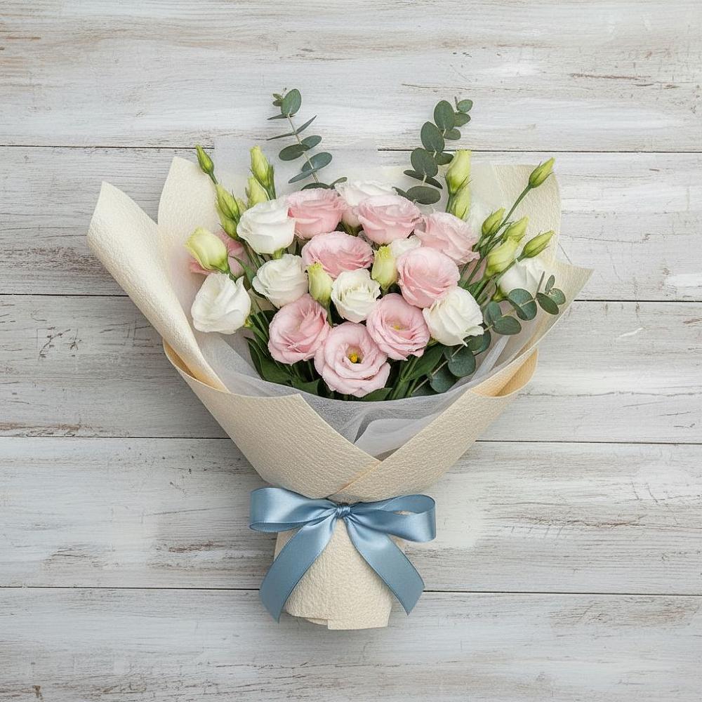 Букет цветов из: Лизиантусы в Марьянской